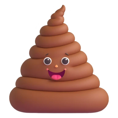 giant poop scak sticker