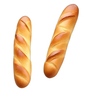 French baguette made with croissant sticker