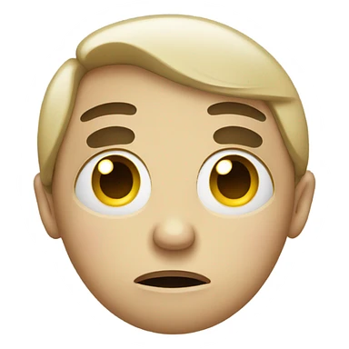 Sad face with tears sticker