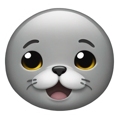seal happy crying  sticker