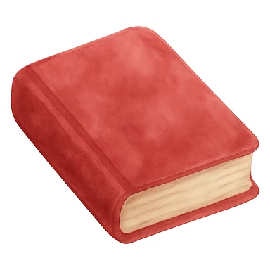 Change the color of the antique closed book to a deeper pink while maintaining the dreamy painterly watercolor style with visible brushstrokes. Keep the transparent background. sticker