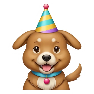 dog in party animal sticker