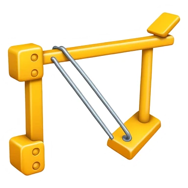 quiero crear un emoji que represente un gráfico de 4 barras en color amarillo sticker