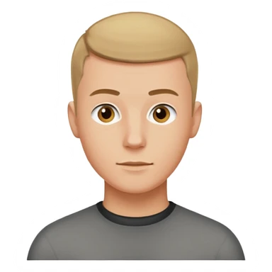 dark blonde hair white man 20 year old. Short buzz hair sticker