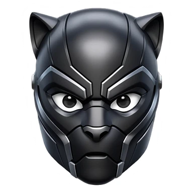 Black panther helmet sticker
