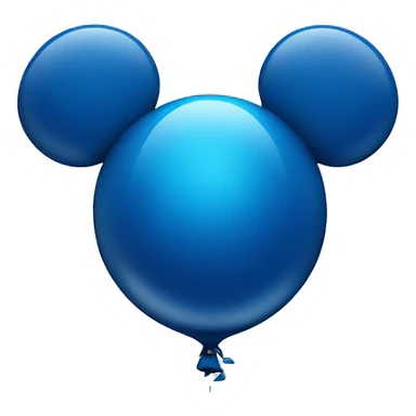 Micky Mouse ears blue balloon sticker