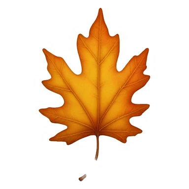 autumn leaf sticker