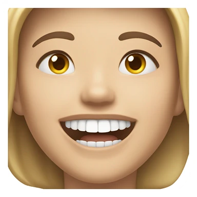 Golden smile ￼ sticker