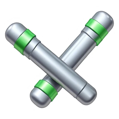 silver uranium rods photorealistic sticker