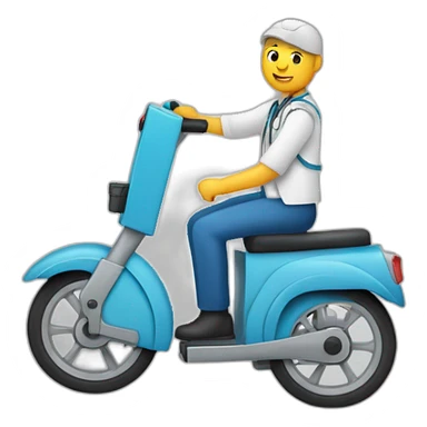 Secouriste médical sur une trottinette sticker