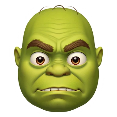 iconic Shrek face sticker