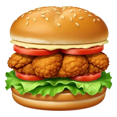 Fried chicken sandwich sticker