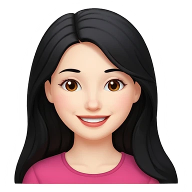 Mujer blanca pelo largo negro coceethe sticker