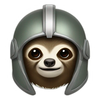 sloth wearing spartan helmet sticker