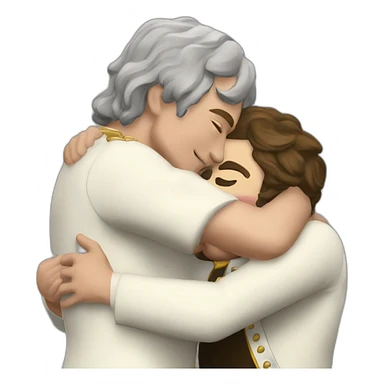 Napoléon hug English king sticker