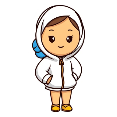 Beautiful light skinned woman  sticker