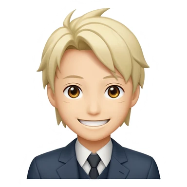 Shinra(anime-fire force) smile emoji  sticker