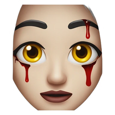 Bloody eyes sticker