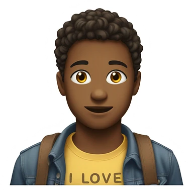 18 teen boy wearing a shirt that says I love Christina sticker