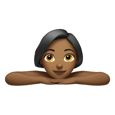 Girl relaxing in spa sticker