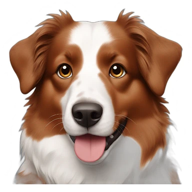 red australian shepherd sticker