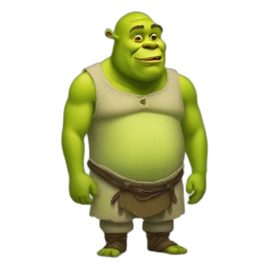 pregnant shrek sticker