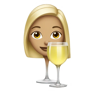 blondes drink white wine sticker