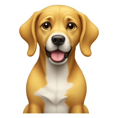 Dog with banana  sticker