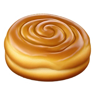 Honey bun with wrapper sticker