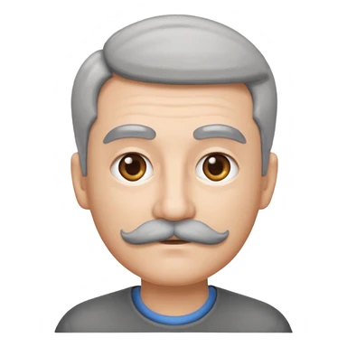 The  🥸 emoji but with gray eyebrows and mustache sticker