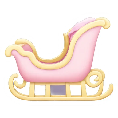 light pink sleigh sticker