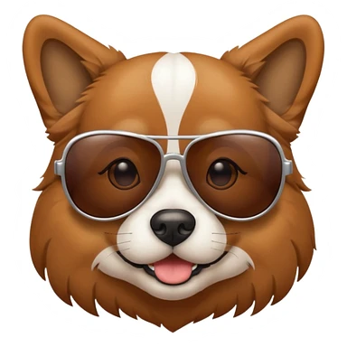 Dog with sunglasess  sticker