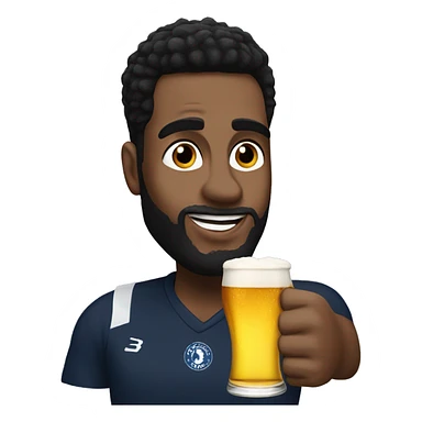 Danny rose with a beer sticker