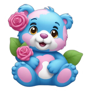 Care bears rose sticker