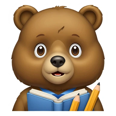 student bear sticker