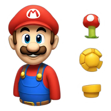 super mario from ussr sticker