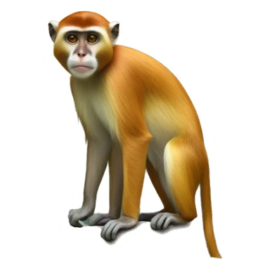 patas monkey full body sticker
