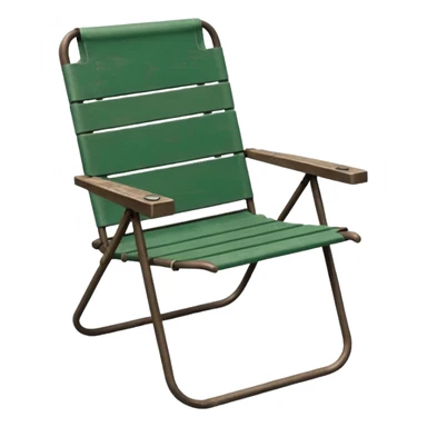 forest green lawn chair sticker