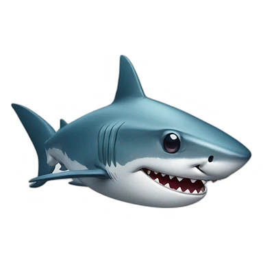 shark with glasses sticker