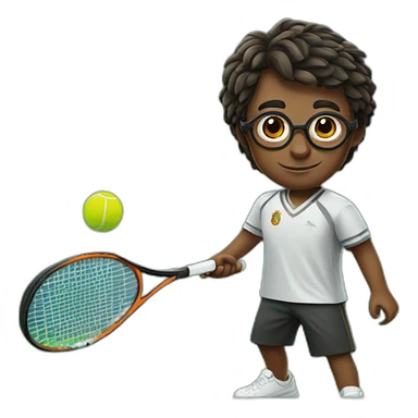 Harry potter playing tennis sticker