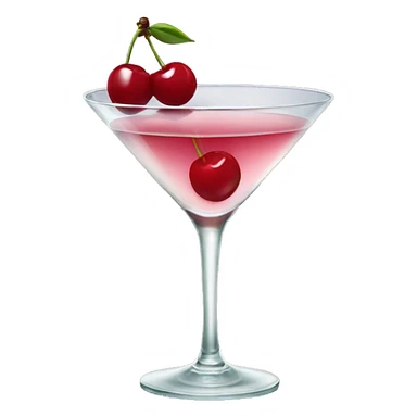 Cherry martini sticker