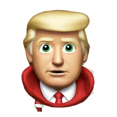 Donald Trump wearing a Christmas sweater  sticker