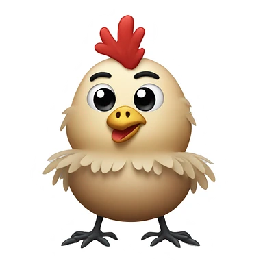 chicken with spider legs sticker