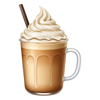 iced latte with a bow on top sticker