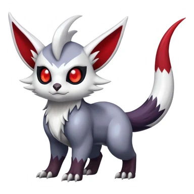 Shiny Furret-Absol-Noivern-Hybrid (Full body) sticker