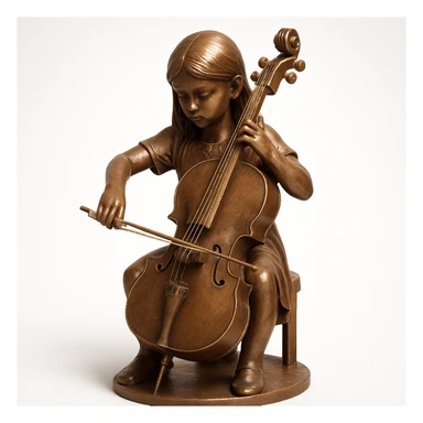 girl playing cello sticker