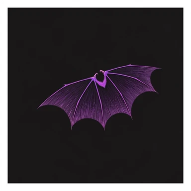 goth bat wing, cute, expressive, minimal sticker