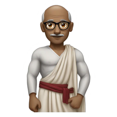 gandhi superman sticker