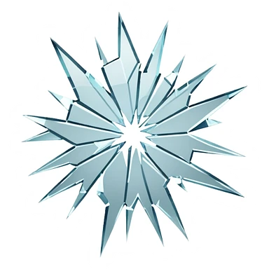 shattered glass sticker