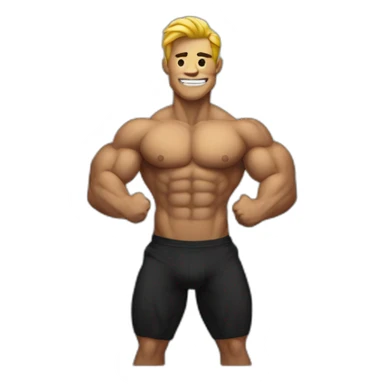 body building sticker